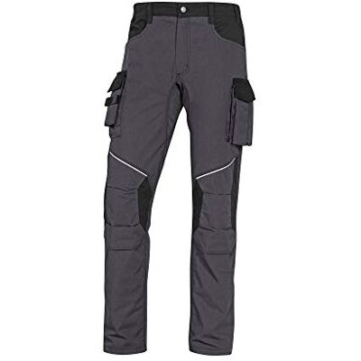 Deltaplus Delta Plus MCPA2GNTM Mach2 Corporate arbetsbyxor av Ripstop polyester bomull, grå/svart, storlek M, 10 stycken Deltaplus Delta Plus MCPA2GNTM Mach2 Corporate arbetsbyxor av Ripstop polyester bomull, grå/svart, storlek M, 10 stycken