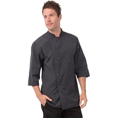 Chef Works B867-S unisex Brighton kockjacka, djup, liten, grå Chef Works B867-S unisex Brighton kockjacka, djup, liten, grå