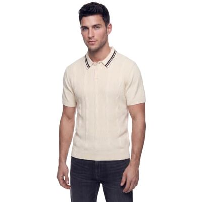 GUESS Men'sMALAK SS POLOSWEATERSVANILLA CREAMsize XS längd N GUESS Men'sMALAK SS POLOSWEATERSVANILLA CREAMsize XS längd N