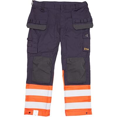 Blåkläder Blaklader 148915138953C50 multinorm inhärent arbetsbyxor, marinblå/orange, storlek C50 Blåkläder Blaklader 148915138953C50 multinorm inhärent arbetsbyxor, marinblå/orange, storlek C50