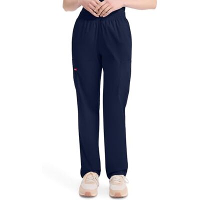 Dickies Scrubs-byxor för kvinnor med elastisk midja, signatur, elastisk midja, scrubs-byxor – Ásticasignn Ature Scrubs, slang med elastisk linning, marinblå, L Dickies Scrubs-byxor för kvinnor med elastisk midja, signatur, elastisk midja, scrubs-byxor – Ásticasignn Ature Scrubs, slang med elastisk linning, marinblå, L