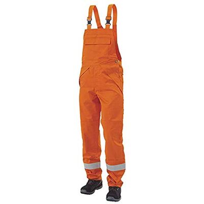 JAK Workwear JAK arbetskläder 12-12103-007-104-90 modell 12103 EN ISO 1149-5 antiflama hängselbyxor, orange, EU 58/104 storlek, 90 cm innerlängd JAK Workwear JAK arbetskläder 12-12103-007-104-90 modell 12103 EN ISO 1149-5 antiflama hängselbyxor, orange, EU 58/104 storlek, 90 cm innerlängd