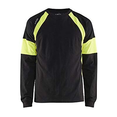 Blåkläder Blaklader 352010309933M långärmad t-shirt, svart/gul, storlek M Blåkläder Blaklader 352010309933M långärmad t-shirt, svart/gul, storlek M