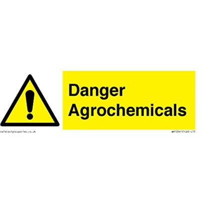 Viking Danger Agrochemicals skylt 150 x 50 mm L15 Viking Danger Agrochemicals skylt 150 x 50 mm L15