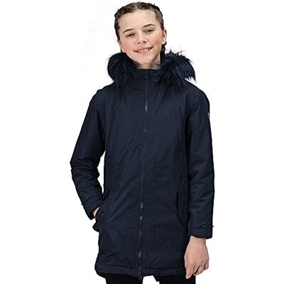 Regatta Unisex Abbettina parkas jacka för barn, Marinblått Xsp, 9 År Regatta Unisex Abbettina parkas jacka för barn, Marinblått Xsp, 9 År