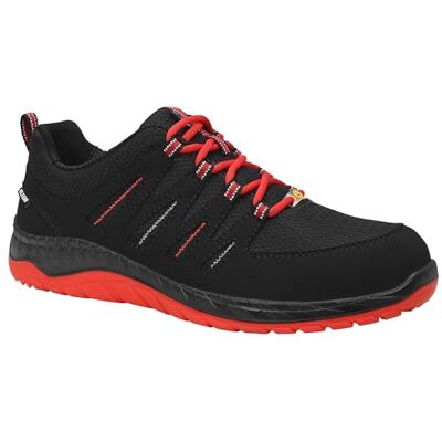 ELTEN Säkerhetsskor MADDOX svart-red Low ESD S3, kvinnor och män, textil, stålhätta, lätt, sportig, svart/röd, storlek: 40 ELTEN Säkerhetsskor MADDOX svart-red Low ESD S3, kvinnor och män, textil, stålhätta, lätt, sportig, svart/röd, storlek: 40