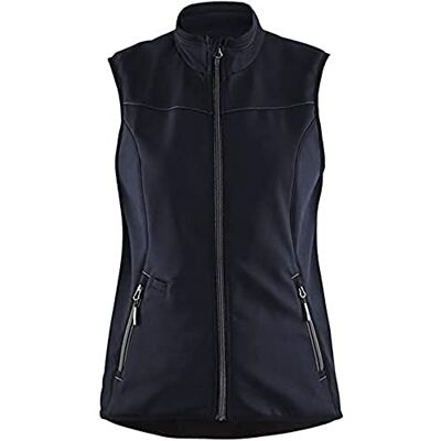 Blåkläder Blaklader 385125168699XXXL dam softshell väst, mörk marinblå/svart, storlek XXXL Blåkläder Blaklader 385125168699XXXL dam softshell väst, mörk marinblå/svart, storlek XXXL