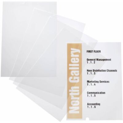 Durable 483519 Insticksark CRYSTAL SIGN (210x297mm), transparent, 10 stycken Durable 483519 Insticksark CRYSTAL SIGN (210x297mm), transparent, 10 stycken