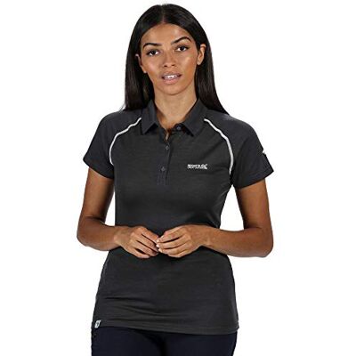 Regatta kvinnors kalter' snabbtorkande aktiv merino ull knapp hals t-shirts/pikéer/västar Seal Grey M Regatta kvinnors kalter' snabbtorkande aktiv merino ull knapp hals t-shirts/pikéer/västar Seal Grey M