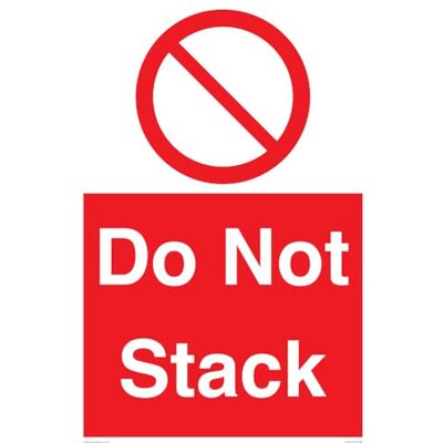 Viking Do Not Stack skylt 400x600 mm A2P Viking Do Not Stack skylt 400x600 mm A2P