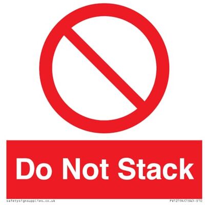 Viking Do Not Stack skylt – 100 x 100 mm – S10 Viking Do Not Stack skylt – 100 x 100 mm – S10