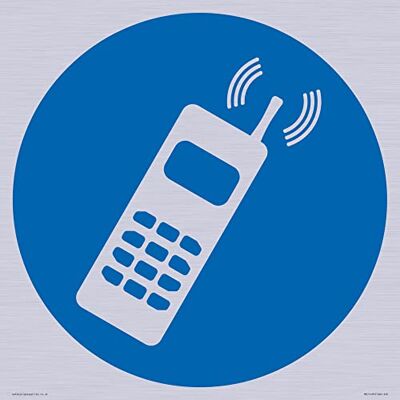 Viking Anpassad obligatorisk: Använd en mobiltelefonskylt 400 x 400 mm S40 Viking Anpassad obligatorisk: Använd en mobiltelefonskylt 400 x 400 mm S40