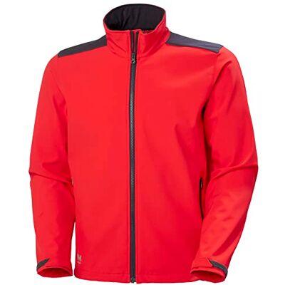 HH Workwear Helly Hansen Workwear Manchester 2.0 mjuk jacka, varningsröd/ebenholts, X S HH Workwear Helly Hansen Workwear Manchester 2.0 mjuk jacka, varningsröd/ebenholts, X S