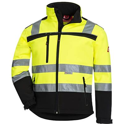 Nitras Motion Tex Viz 7171 Jacka med hög synlighet – Softshelljacka i varningsfärg för arbete – neongul – 5XL Nitras Motion Tex Viz 7171 Jacka med hög synlighet – Softshelljacka i varningsfärg för arbete – neongul – 5XL