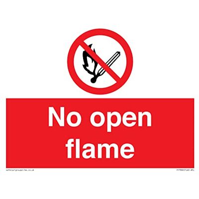 Viking Skylt utan öppen flamma 200 x 150 mm A5L Viking Skylt utan öppen flamma 200 x 150 mm A5L