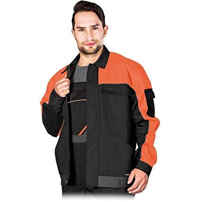REIS Pro-J_Bpsl Pro Master skyddsblus, svart orange-grå, stor storlek REIS Pro-J_Bpsl Pro Master skyddsblus, svart orange-grå, stor storlek