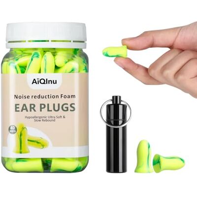 AiQInu Öronproppar för sömn, öronskydd öronproppar 40 par 38 dB SNR, supermjukt skum öronproppar, perfekt för snarkning, lärande, resor, konserter, GUL, 80-teiliges Set AiQInu Öronproppar för sömn, öronskydd öronproppar 40 par 38 dB SNR, supermjukt skum öronproppar, perfekt för snarkning, lärande, resor, konserter, GUL, 80-teiliges Set