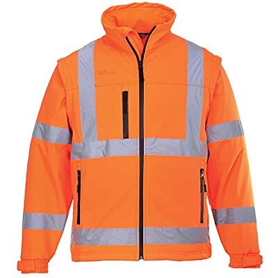 Portwest S428 Hi-Vis Softshell Jacka (3L), Orange, Storlek XL Portwest S428 Hi-Vis Softshell Jacka (3L), Orange, Storlek XL