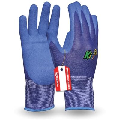 Gebol Kids Blue Arbetshandskar för barn från 5-8 år Trädgårdshandskar med vattenavvisande nitrilbeläggning Ventilerande barnhandskar i storlek XXS (Gr 5) blå 1 par Gebol Kids Blue Arbetshandskar för barn från 5-8 år Trädgårdshandskar med vattenavvisande nitrilbeläggning Ventilerande barnhandskar i storlek XXS (Gr 5) blå 1 par