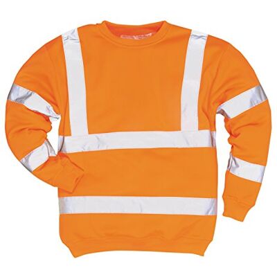 Portwest B303 – varningsskyddssweatshirt, 1 st, XS, orange, B303ORRXS Portwest B303 – varningsskyddssweatshirt, 1 st, XS, orange, B303ORRXS