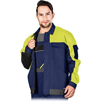 REIS Pro-J_Gysl Pro Master skyddande blus, marinblå-gulgrå, stor storlek REIS Pro-J_Gysl Pro Master skyddande blus, marinblå-gulgrå, stor storlek