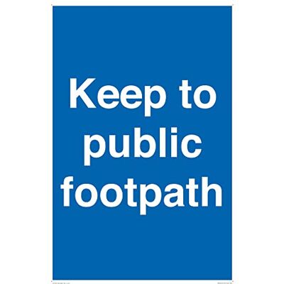 Viking Keep to public Footpath skylt 400 x 600 mm A2P Viking Keep to public Footpath skylt 400 x 600 mm A2P