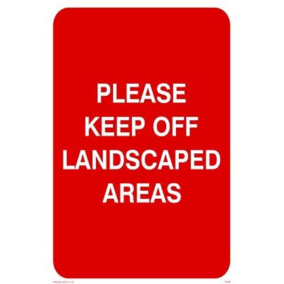 Vikingskyltar PC538-A4P-1M "Please Keep Off-landskap" skylt, 1 mm halvstyv plast, 300 mm H x 200 mm B Vikingskyltar PC538-A4P-1M "Please Keep Off-landskap" skylt, 1 mm halvstyv plast, 300 mm H x 200 mm B