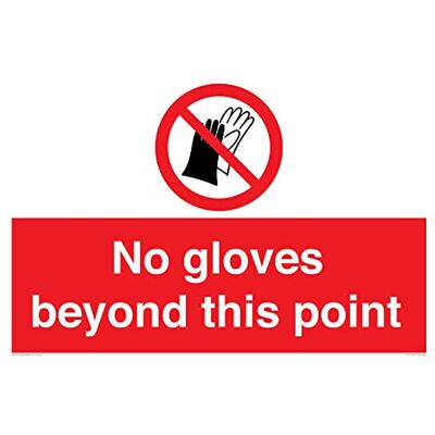 Viking Inga handskar beyond this point skylt 600 x 400 mm A2L Viking Inga handskar beyond this point skylt 600 x 400 mm A2L