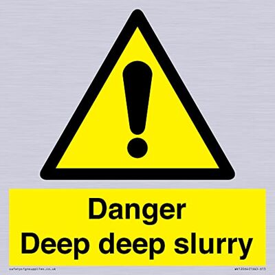 Viking Fara djup slurry skylt 150 x 150 mm S15 Viking Fara djup slurry skylt 150 x 150 mm S15