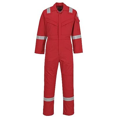 Portwest FR50 Reflexskyddad Brandsäker FR Antistatisk Overall Båge Bevis 350g Röd, 5XL Portwest FR50 Reflexskyddad Brandsäker FR Antistatisk Overall Båge Bevis 350g Röd, 5XL