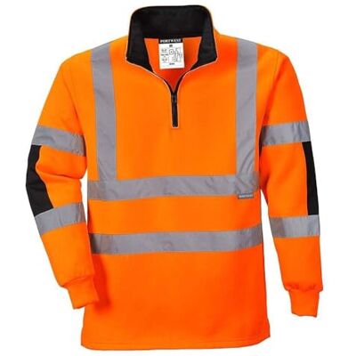 Portwest B308ORRXS Xenon rugby tröja, X-small, orange Portwest B308ORRXS Xenon rugby tröja, X-small, orange