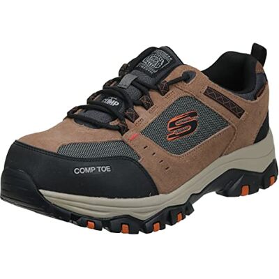 Skechers herr Greetah byggsko, brun/svart, 8 Skechers herr Greetah byggsko, brun/svart, 8