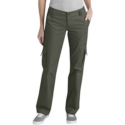 Dickies Cargobyxor för kvinnor med avkopplande cargo byxor ''10 '8, grönt randigt druvblad, 12, Grönt randig druvblad, 12 Dickies Cargobyxor för kvinnor med avkopplande cargo byxor ''10 '8, grönt randigt druvblad, 12, Grönt randig druvblad, 12
