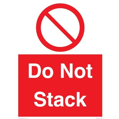 Viking Do Not Stack skylt 300 x 400 mm A3P Viking Do Not Stack skylt 300 x 400 mm A3P