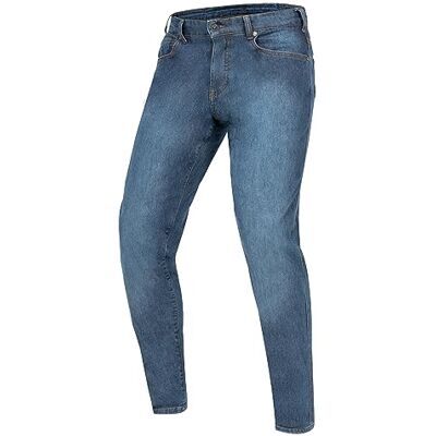REBELHORN Nomad motorcykeljeans herr Armalith denim SAS-TEC nivå 2 knäskydd och nivå 1 höftskydd svanskotektorväska Tapered Fit, Tvättad blå, 30W / 34L REBELHORN Nomad motorcykeljeans herr Armalith denim SAS-TEC nivå 2 knäskydd och nivå 1 höftskydd svanskotektorväska Tapered Fit, Tvättad blå, 30W / 34L