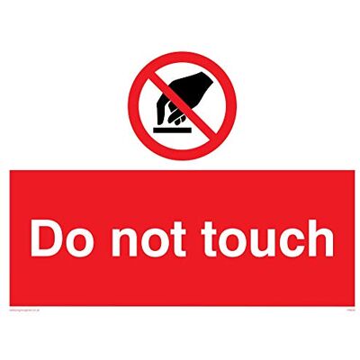 Viking PA644-A3L-AC "Do Not Touch" skylt, aluminiumkomposit, 300 mm H x 400 mm B Viking PA644-A3L-AC "Do Not Touch" skylt, aluminiumkomposit, 300 mm H x 400 mm B
