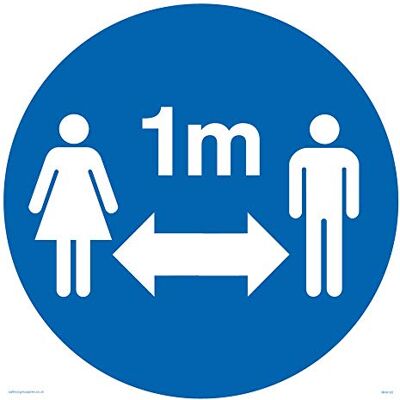 Viking Socialt avstånd 1 m symbol Viking Socialt avstånd 1 m symbol