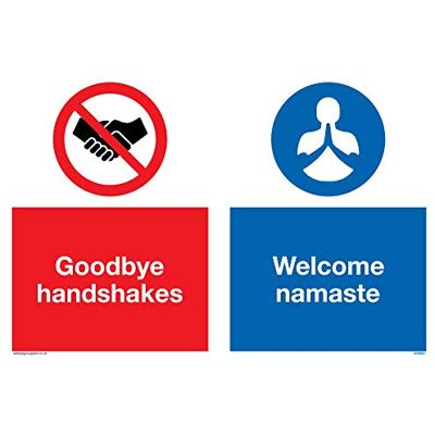 Viking Goodbye handskakningar välkommen namnskylt plast halvstyv 1 mm Viking Goodbye handskakningar välkommen namnskylt plast halvstyv 1 mm