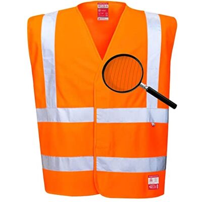 Portwest FR71ORRS/M Hi-Vis antistatisk väst, flambeständig, normal, storlek: Liten/medium, orange Portwest FR71ORRS/M Hi-Vis antistatisk väst, flambeständig, normal, storlek: Liten/medium, orange
