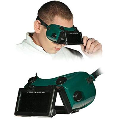 REIS Riis GOG-RECTANGLE skyddsglasögon för svetsare, grön-svart, uni storlek, 10 stycken REIS Riis GOG-RECTANGLE skyddsglasögon för svetsare, grön-svart, uni storlek, 10 stycken