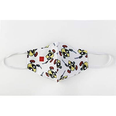 LIMON POOL Vuxen hygienisk återanvändbar mask UNE 0065 logo citron vuxen LIMON POOL Vuxen hygienisk återanvändbar mask UNE 0065 logo citron vuxen
