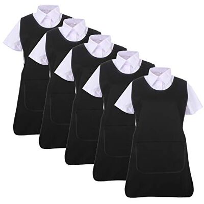 MISEMIYA Pack*5 st Förkläde Rengöring Enhetlig Labour Medical Rengöring Sanitary HOSTELERI- Ref.868, Svart 21, M MISEMIYA Pack*5 st Förkläde Rengöring Enhetlig Labour Medical Rengöring Sanitary HOSTELERI- Ref.868, Svart 21, M