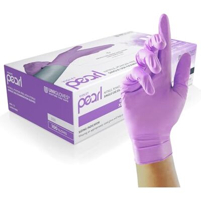 UNIGLOVES VIOLET PEARL nitrilhandskar UNIGLOVES VIOLET PEARL nitrilhandskar
