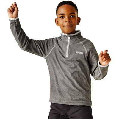 Regatta Kid's Loco lätt polyester kvarts dragkedja hals mikrofiber jacka fleece, lätt stål/lätt stål, 9-10 Regatta Kid's Loco lätt polyester kvarts dragkedja hals mikrofiber jacka fleece, lätt stål/lätt stål, 9-10