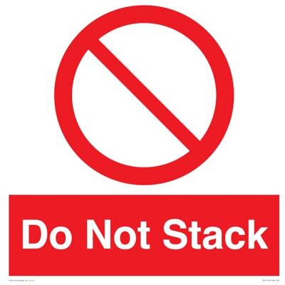 Viking Do Not Stack skylt – 400 x 400 mm – S40 Viking Do Not Stack skylt – 400 x 400 mm – S40