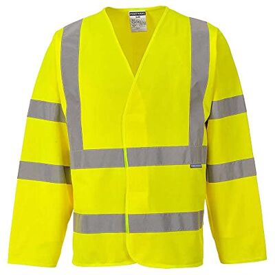 Portwest C473 HI-Vis Två Band och Brace Jacka, Regelbunden, Storlek S/M, Gul Portwest C473 HI-Vis Två Band och Brace Jacka, Regelbunden, Storlek S/M, Gul