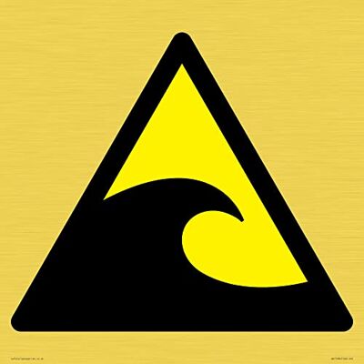 Viking W056 Varning: Tsunami hazard zone skylt 400 x 400 mm S40 Viking W056 Varning: Tsunami hazard zone skylt 400 x 400 mm S40
