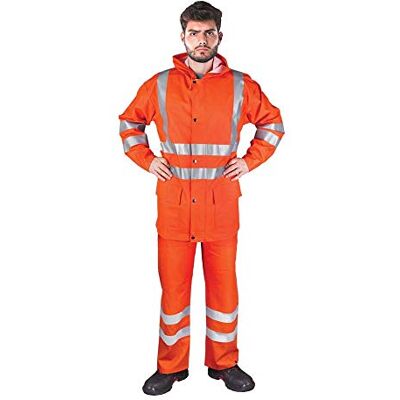 REIS Kplpufluo_Pxxxl skyddande regntätt set, orange, XXXL storlek REIS Kplpufluo_Pxxxl skyddande regntätt set, orange, XXXL storlek