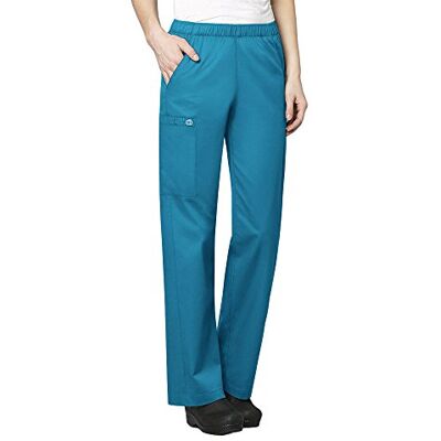 WonderWink 501TTEALXLT Wonder Work Dam Pull-On Cargo Byxa, Blågrön, Tall-XL Storlek WonderWink 501TTEALXLT Wonder Work Dam Pull-On Cargo Byxa, Blågrön, Tall-XL Storlek