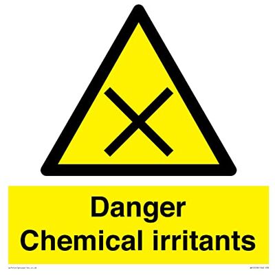 Viking Danger Chemical Irritants skylt 300 x 300 mm S30 Viking Danger Chemical Irritants skylt 300 x 300 mm S30